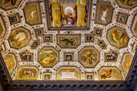 Bartolomeo Ridofi: Ceiling painting Room of the Fermament