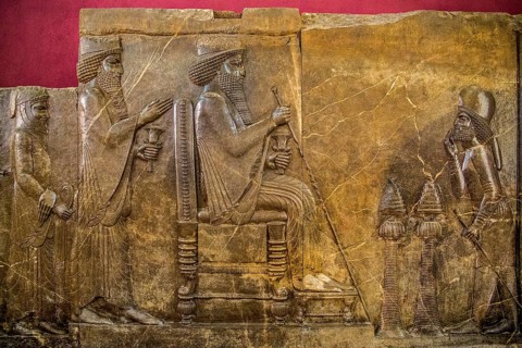 Great King Darius I the Great. Prince Xerxes