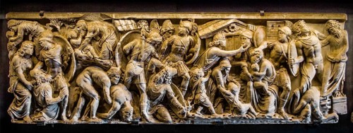 Scene of the fall of Troy