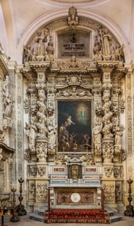 Baroque altar of the Chiesa di Sant'Irene
