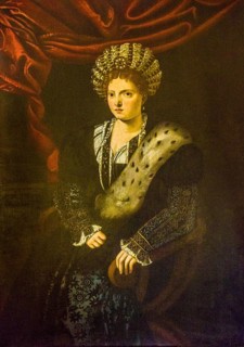 Oil painting of Isabella d'Este
