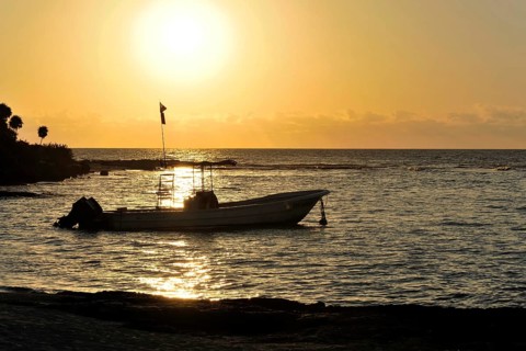 Sunset on the beach