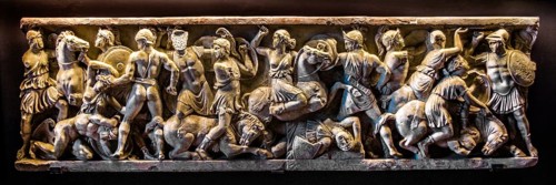 Battle between Greeks and Amaozones