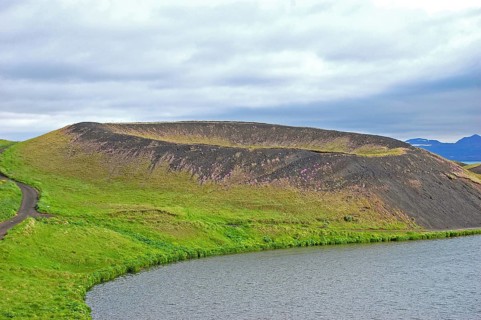 Pseudo-crater at Lake Myvatn