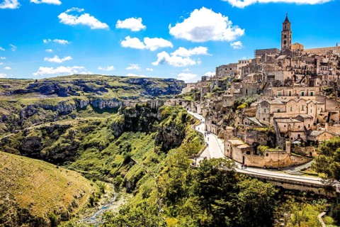 Matera with Cathedral