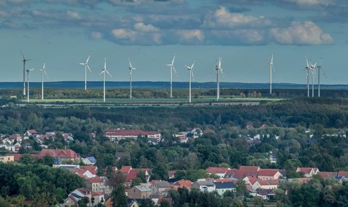 Wind turbines near Trebbin