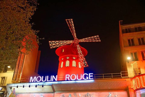 Variety Theatre Moulin Rouge by night