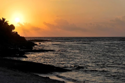 Sunset at Playa del Carmen