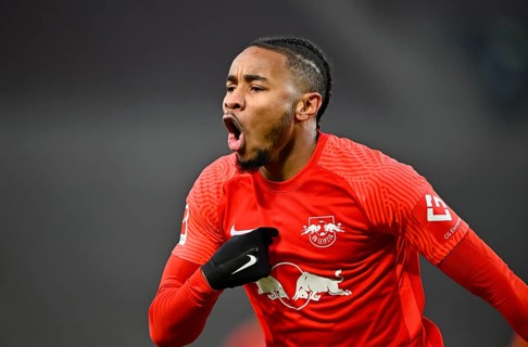 Christopher Nkunku RasenBallsport RB Leipzig RBL Goal celebration