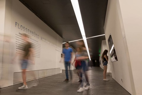 Jewish Museum. Young people visit the exhibition. Between the Lines