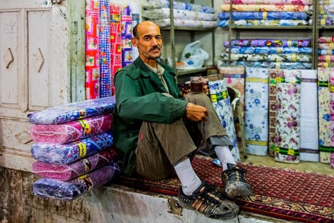 Colourful clothing shops