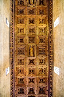 17th century wooden ceiling of San Cataldo Cathedral
