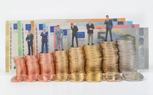Stacks of coins