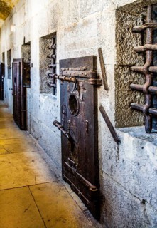 Prison connected by the Bridge of Sighs