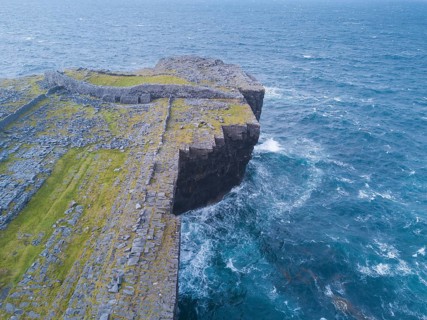 Steep cliffs