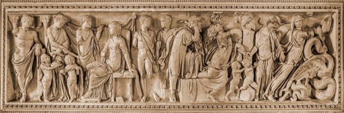 Stucco reliefs of the Chamber of the Sun and the Moon