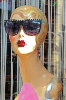 Opticians shop window