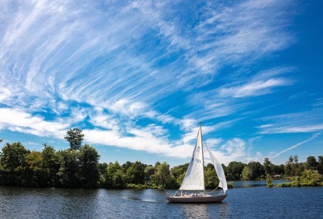 Sailing boat on Lake Tegel