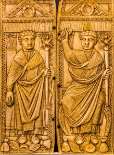 Boethius diptych in ivory