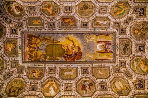 Bartolomeo Ridofi: Ceiling painting Room of the Fermament