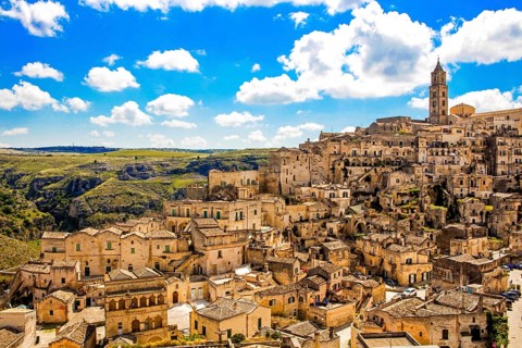 Matera with Cathedral
