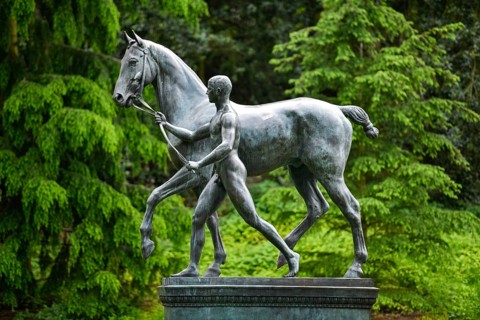 Sculpture The Rosselenker by Louis Tuaillon