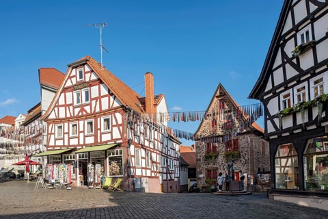 Half-timbered house old brewery