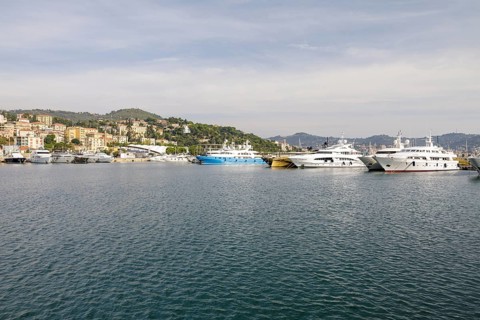 Yachts in the harbour of Porto Maurizio
