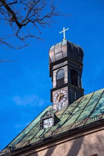 Onion Church Tower with Clock