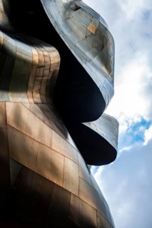 Corrugated exterior facade
