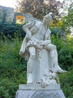 William Shakespeare Monument in the Park on the Ilm