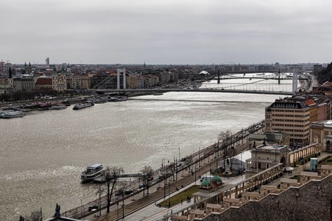 View from above of Danube
