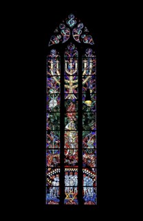 Israel window by Hans Gottfried von Stockhausen in Ulm Cathedral