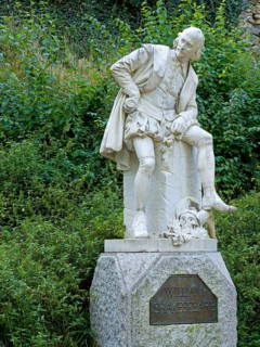 William Shakespeare Monument in the Park on the Ilm