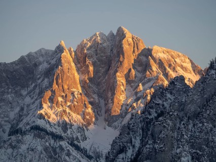 Summit of the Hochtor Group in the evening light