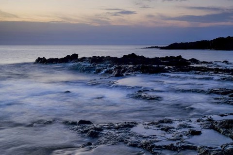 Sunrise on the coast near Corralejo