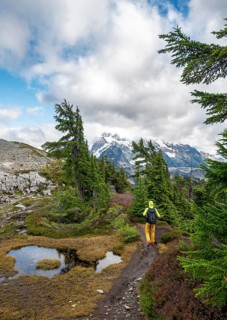 Hikers on trail on Table Mountain
