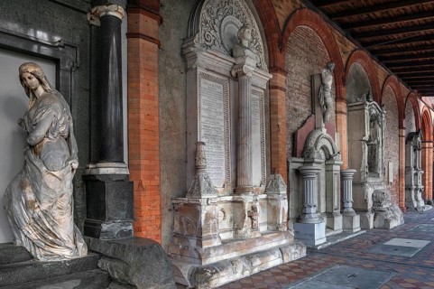 South cemetery with tomb