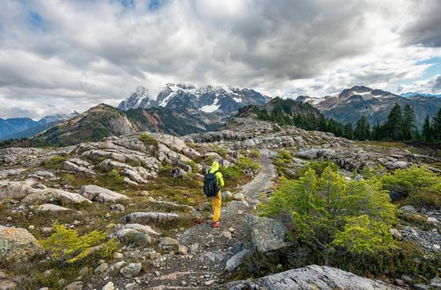 Hikers on trail on Table Mountain