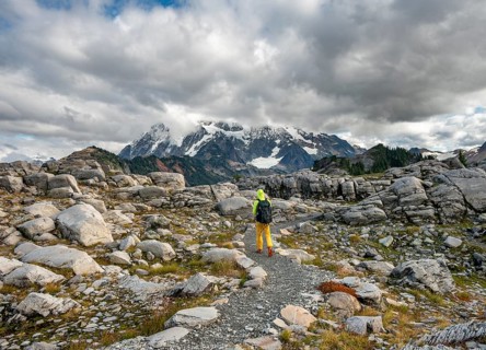 Hikers on trail on Table Mountain