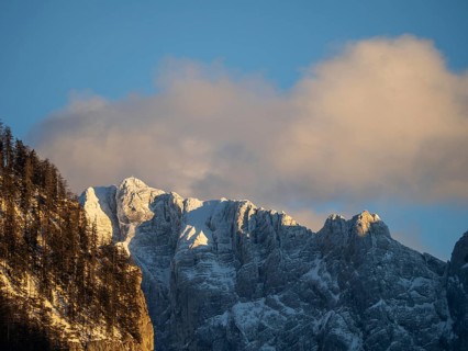 Summit of the Hochtor Group in the evening light