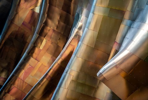 Corrugated exterior facade