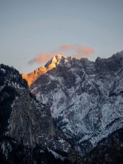 Summit of the Hochtor Group in the evening light