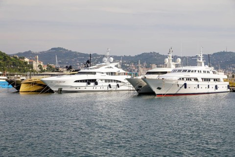 Yachts in the harbour of Porto Maurizio