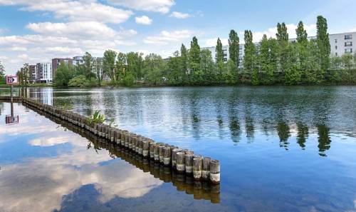 The Wasserstadt development area in Spandau