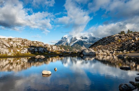 Reflection in the lake at Huntoon Point