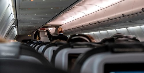 Interior of an aircraft