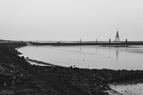 Kugelbake at Grimmershoern Bay