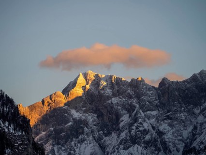 Summit of the Hochtor Group in the evening light