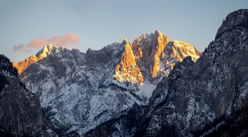 Summit of the Hochtor Group in the evening light